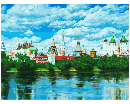 Картина по номерам на холсте "Русское подворье" от "Белоснежка"