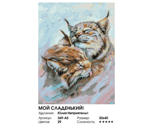 Картина по номерам на холсте "Мой сладенький!" от "Белоснежка"