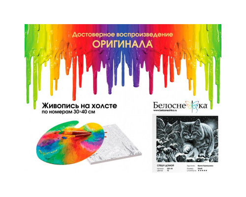Картина по номерам на холсте "Спешу домой" от "Белоснежка"
