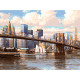 Картина по номерам на холсте "Бруклинский мост" от "Белоснежка"