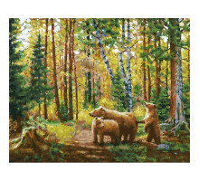 Картина по номерам на холсте "Хранители леса"