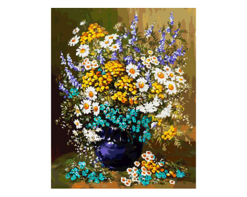 Картина по номерам на холсте "Букет полевых цветов" от "Белоснежка"