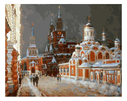 Картина по номерам на холсте "Перед Рождеством" от "Белоснежка"