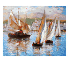 Картина по номерам на холсте "Морская прогулка по Италии"