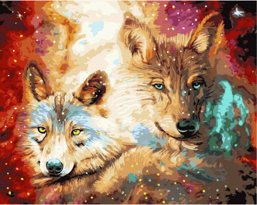 Картина по номерам на холсте "Волчий взгляд" от "Фарба"