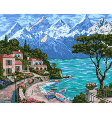 Картина по номерам на холсте "Горная свежесть"