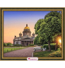 Алмазная мозаика без подрамника "Исаакиевский собор"