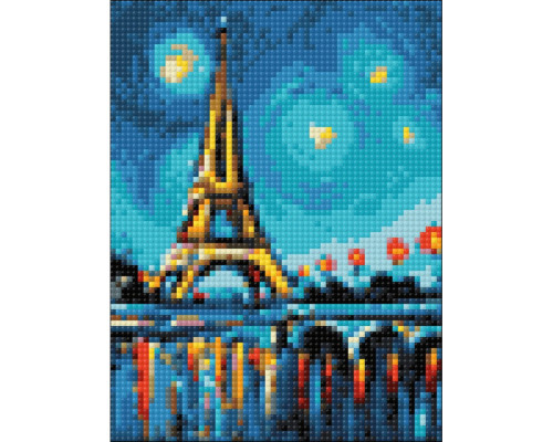 Алмазная мозаика без подрамника "Парижский пейзаж"