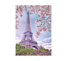 Алмазная мозаика без подрамника "Весна в Париже"
