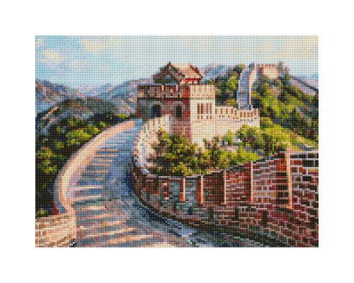 Алмазная мозаика на подрамнике "Великая Китайская стена"