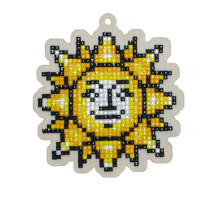 Алмазная мозаика на деревянной основе "Солнышко"