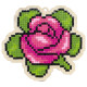 Алмазная мозаика на деревянной основе "Ароматная роза"