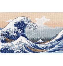 Набор для вышивания крестиком "Большая волна в Канагаве"