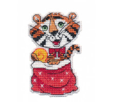 Набор для вышивания крестиком "Денежный тигр. Магнит"