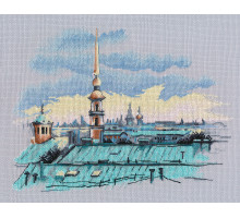 Набор для вышивания крестиком "Крыши Санкт-Петербурга"