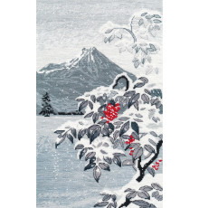 Набор для вышивания крестиком "Зимний пейзаж с рябиной"