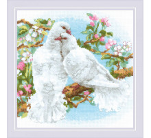 Набор для вышивания крестиком "Белые голуби"