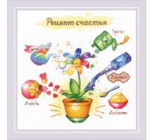 Набор для вышивания крестиком "Рецепт счастья"