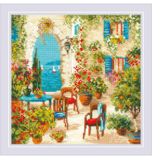 Набор для вышивания крестиком "Южный дворик"