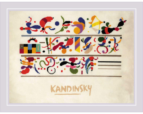 Набор для вышивания крестиком "«Последовательность» по мотивам композиции В. Кандинского"