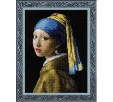 Набор для вышивания крестиком "«Девушка с жемчужной серёжкой» по мотивам картины Я. Вермеера"
