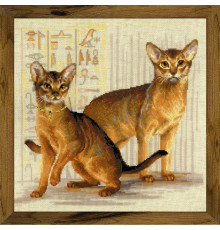 Набор для вышивания крестиком "Абиссинские кошки"
