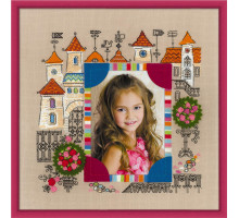 Набор для вышивания крестиком "Панно для фотографии "Замок принцессы""