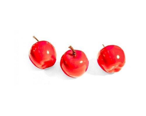 Яблоки 3*3.5 см. 5 шт. красный