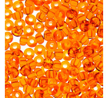 Бисер оранжевый прозрачный 90000
